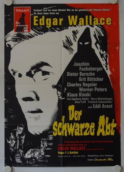Der schwarze Abt originales deutsches Filmplakat